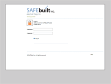 Tablet Screenshot of portal.safebuilt.com